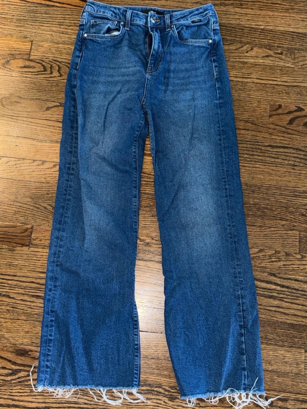 Mavi Wide-Leg High-Rise Jeans in Blue Wash